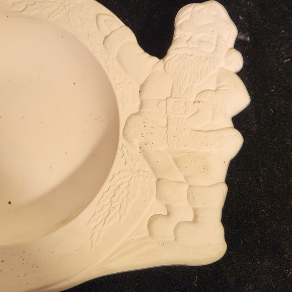 1979 Cramer Molds Unpainted Ceramic Santa Bowl Dish Diy Christmas - Picture 12 of 16